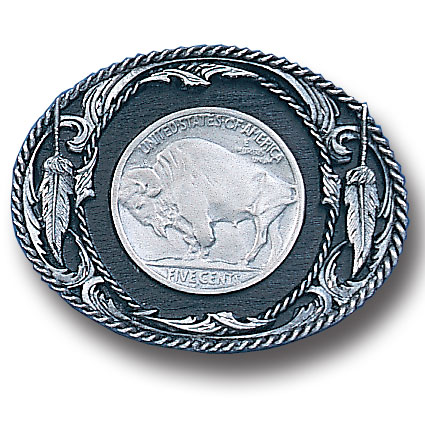 Belt Buckle - Buffalo Nickel